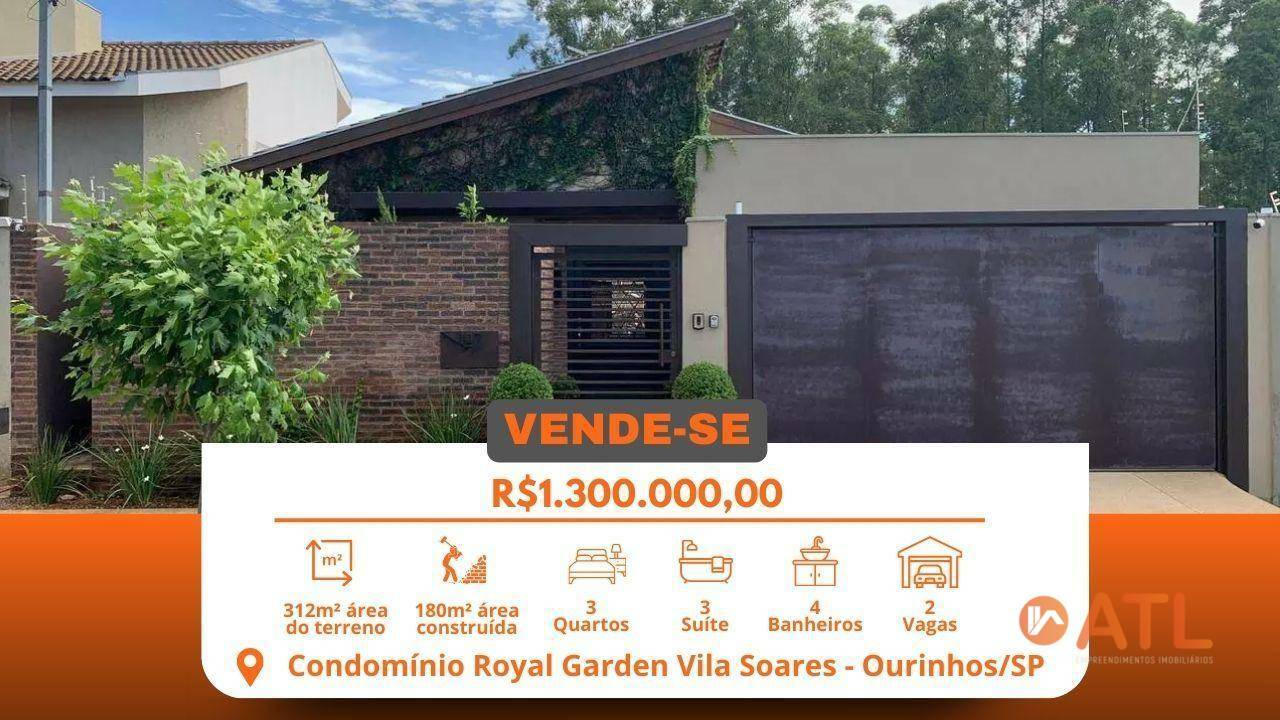 Casa de Condomínio à venda com 3 quartos, 180m² - Foto 1