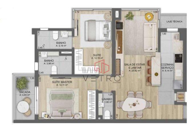 Apartamento, 2 quartos, 94 m² - Foto 5