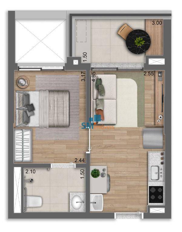 Apartamento à venda com 2 quartos, 61m² - Foto 19