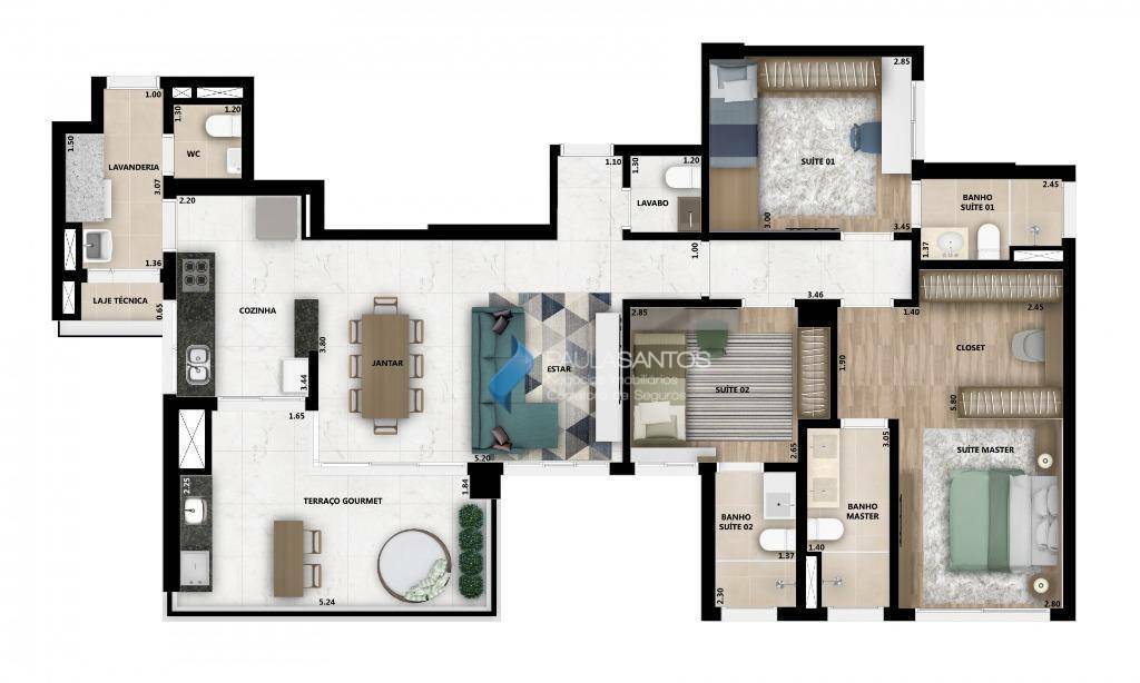 Apartamento à venda com 3 quartos, 106m² - Foto 9