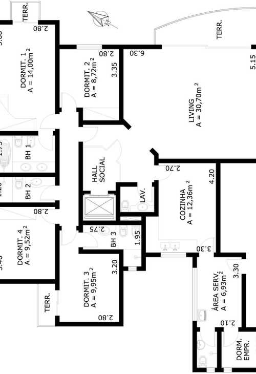 Apartamento à venda com 4 quartos, 158m² - Foto 9