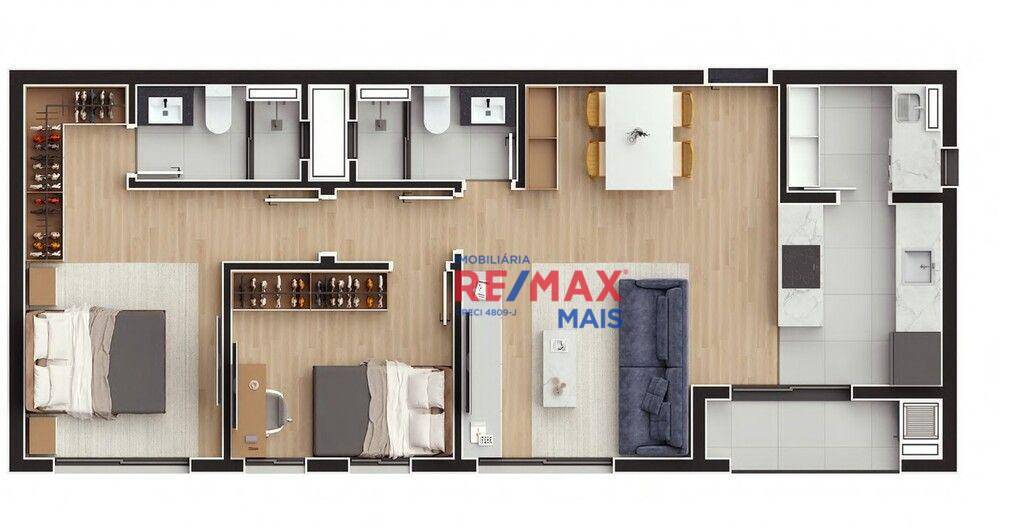 Apartamento à venda com 2 quartos, 59m² - Foto 22