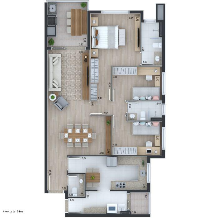 Apartamento à venda com 3 quartos, 128m² - Foto 16