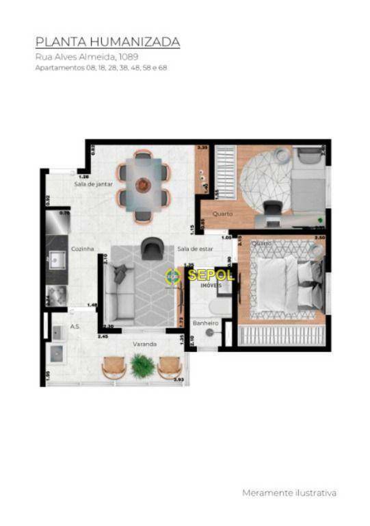 Apartamento à venda com 2 quartos, 50m² - Foto 22