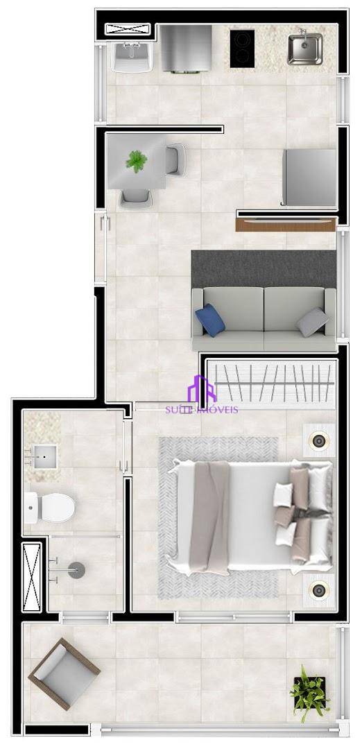 Apartamento à venda com 1 quarto, 25m² - Foto 29