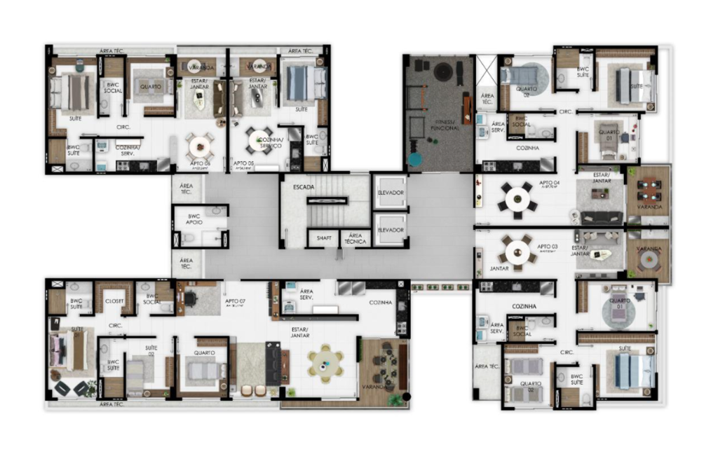 Apartamento à venda com 2 quartos, 61m² - Foto 17