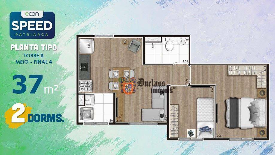 Apartamento à venda com 2 quartos, 37m² - Foto 26