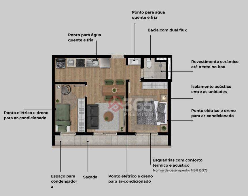 Apartamento à venda com 2 quartos, 39m² - Foto 16