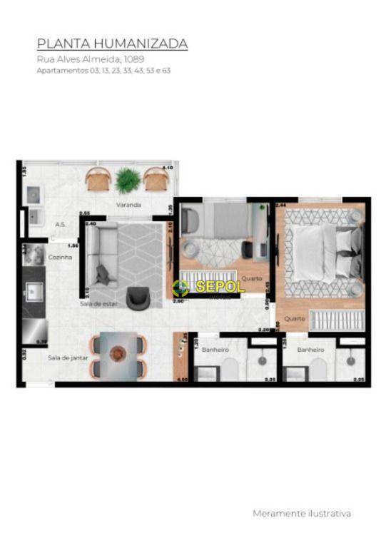 Apartamento à venda com 2 quartos, 50m² - Foto 26