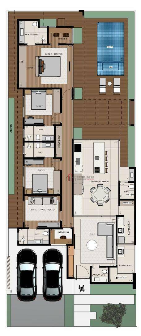 Casa de Condomínio à venda com 4 quartos, 211m² - Foto 4