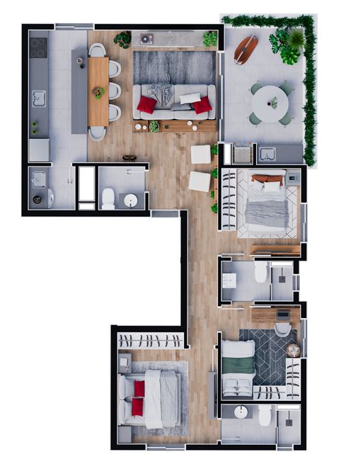 Apartamento à venda com 3 quartos, 86m² - Foto 28