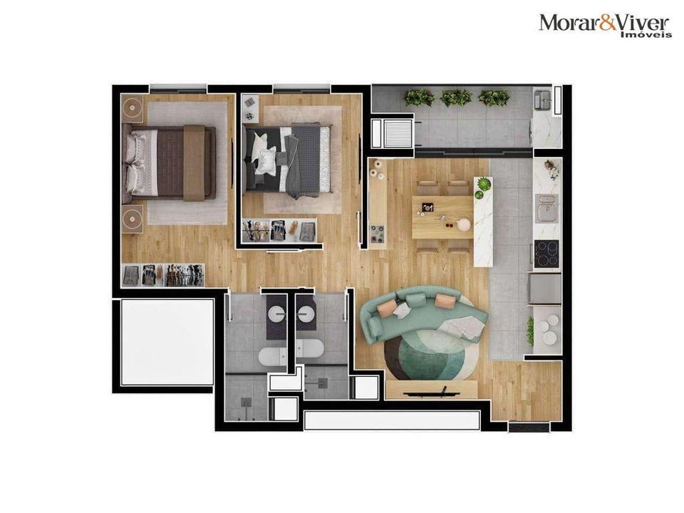 Apartamento à venda com 2 quartos, 61m² - Foto 10