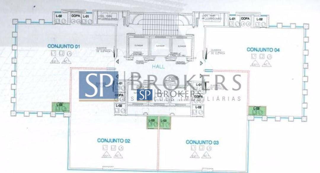 Conjunto Comercial-Sala para alugar, 800m² - Foto 6