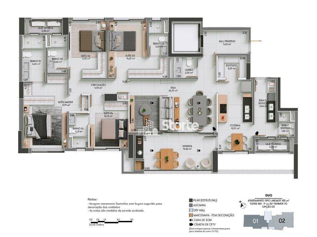 Apartamento à venda com 3 quartos, 185m² - Foto 39