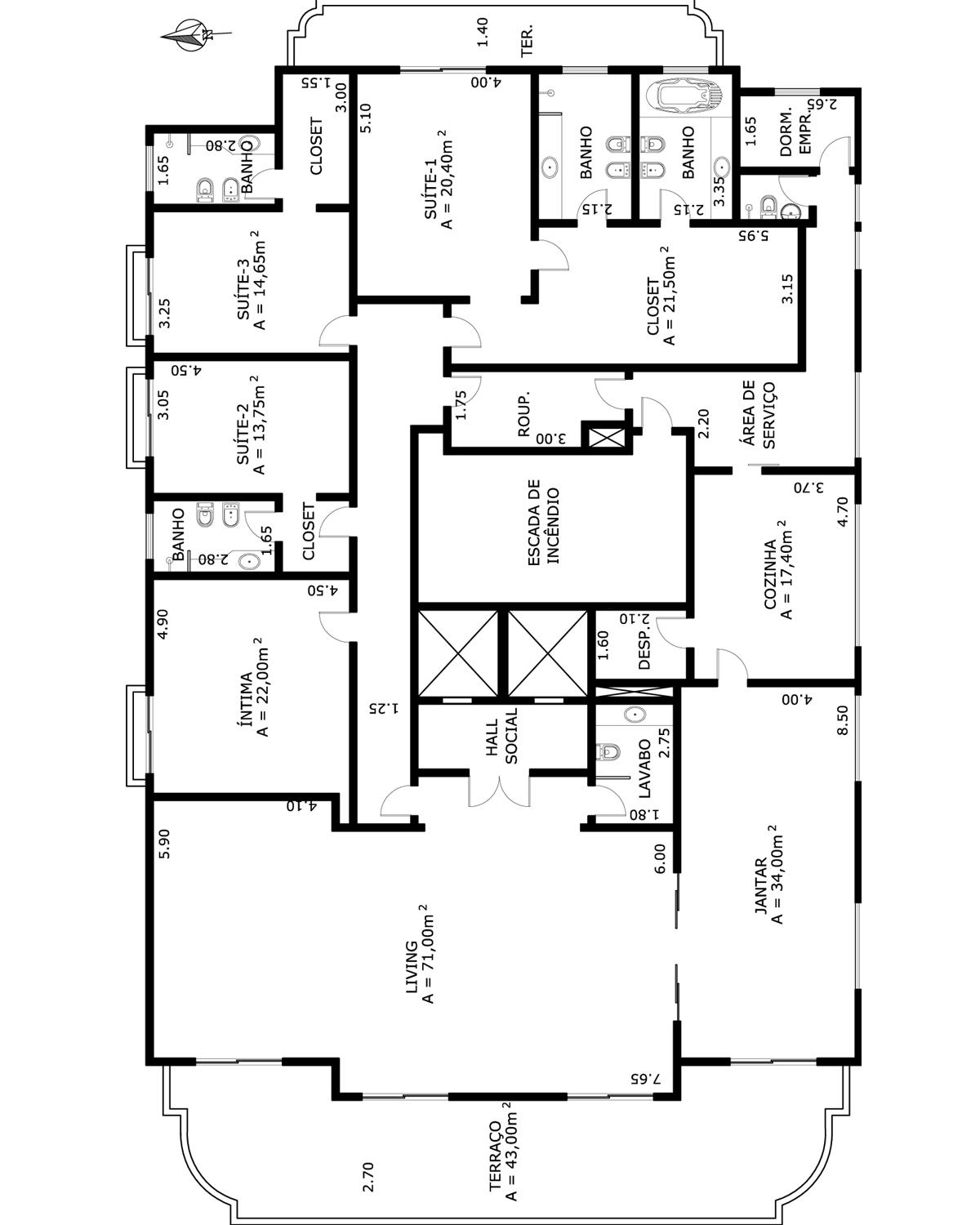 Apartamento à venda com 3 quartos, 440m² - Foto 9