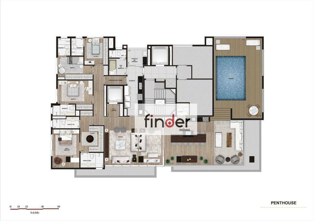 Apartamento à venda com 3 quartos, 181m² - Foto 29