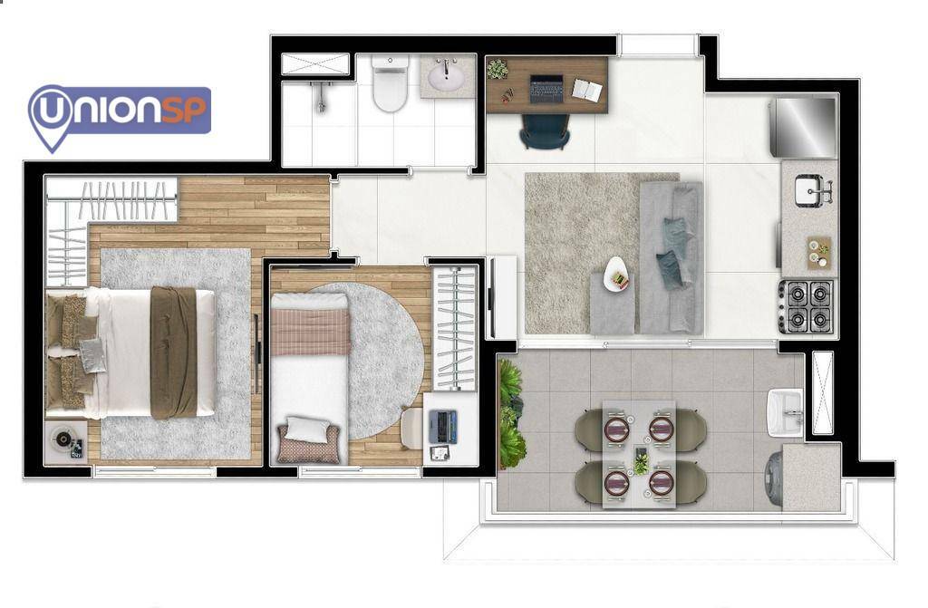 Apartamento à venda com 3 quartos, 74m² - Foto 4