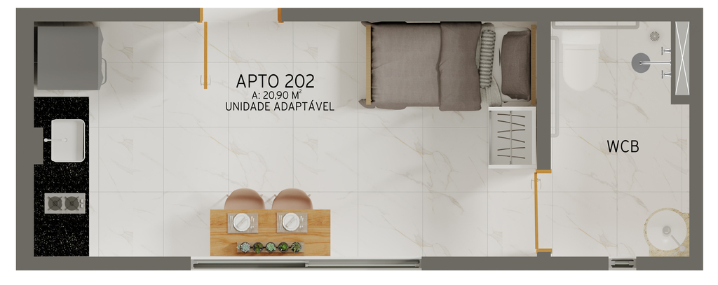 Apartamento à venda com 1 quarto, 27m² - Foto 17