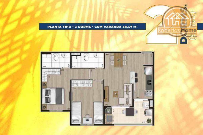 Apartamento à venda com 1 quarto, 47m² - Foto 42