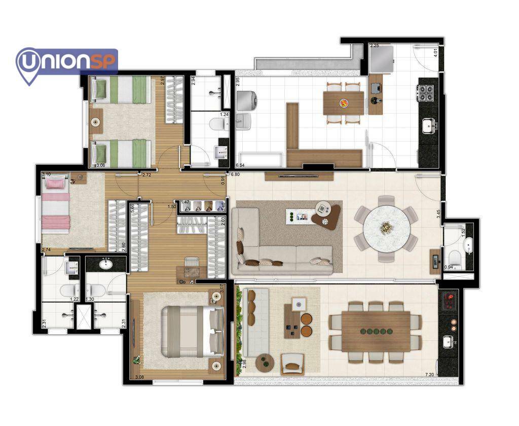 Apartamento à venda com 4 quartos, 134m² - Foto 68