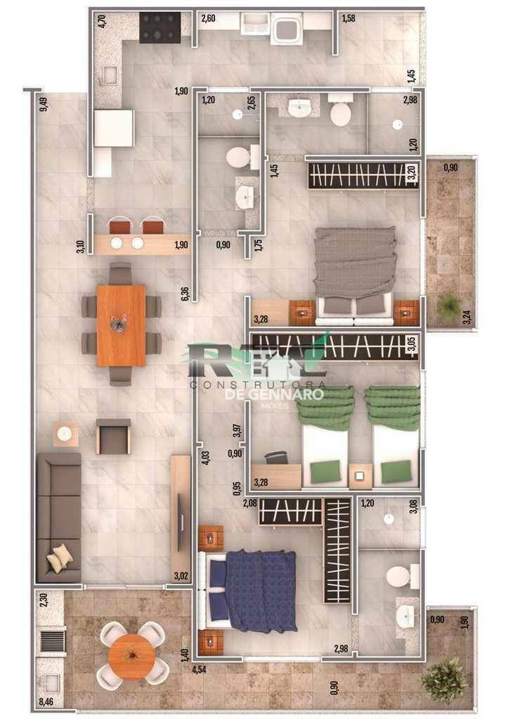 Apartamento à venda com 3 quartos, 109m² - Foto 8