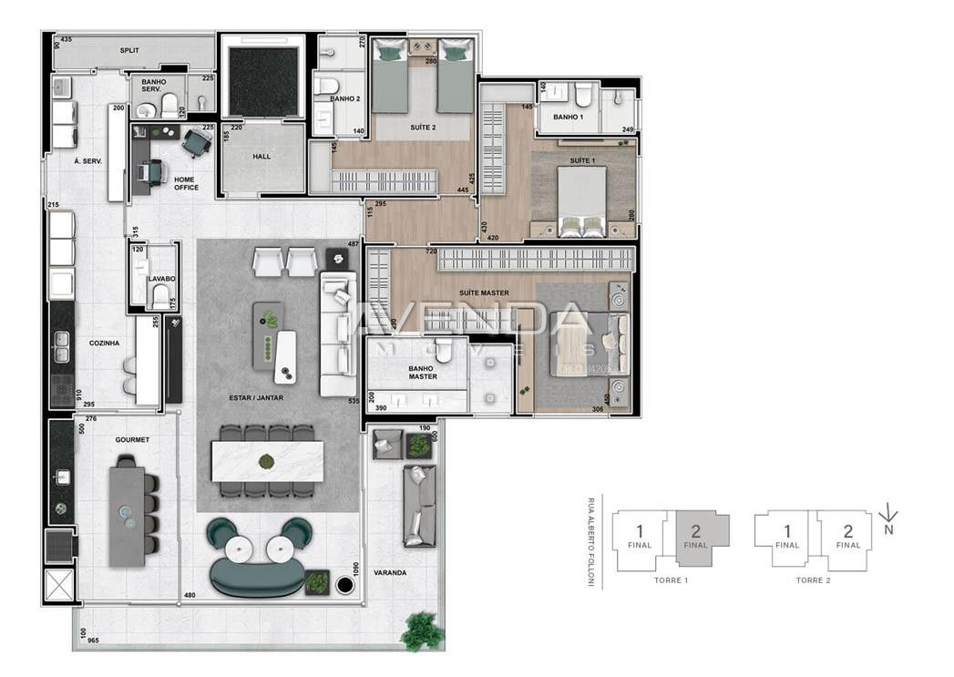 Apartamento à venda com 3 quartos, 228m² - Foto 11