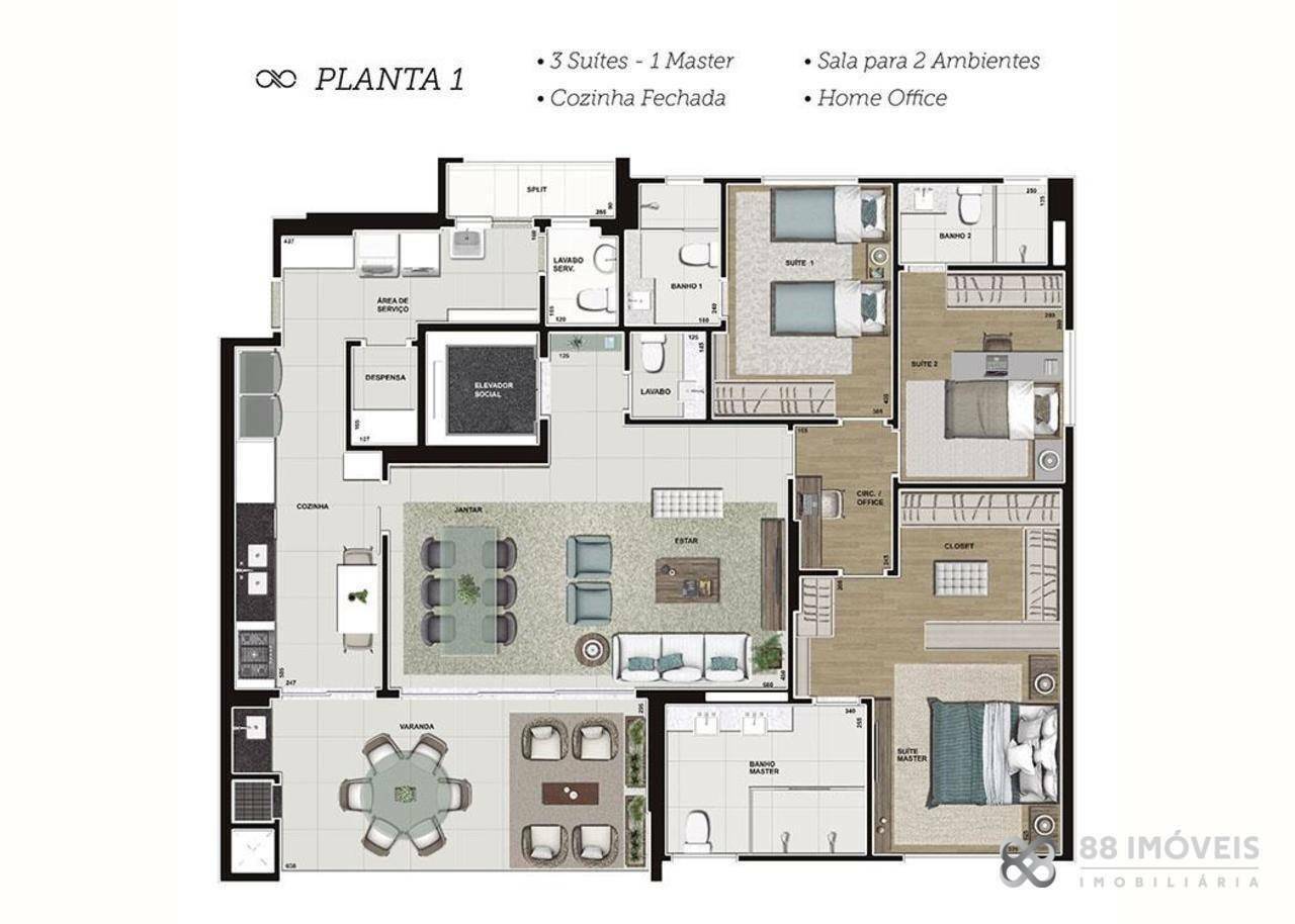 Apartamento para alugar com 3 quartos, 167m² - Foto 24