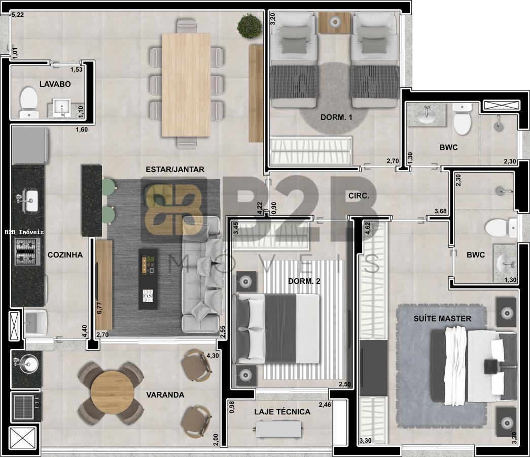 Apartamento à venda com 3 quartos, 96m² - Foto 13