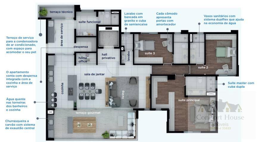 Apartamento à venda com 4 quartos, 178m² - Foto 17