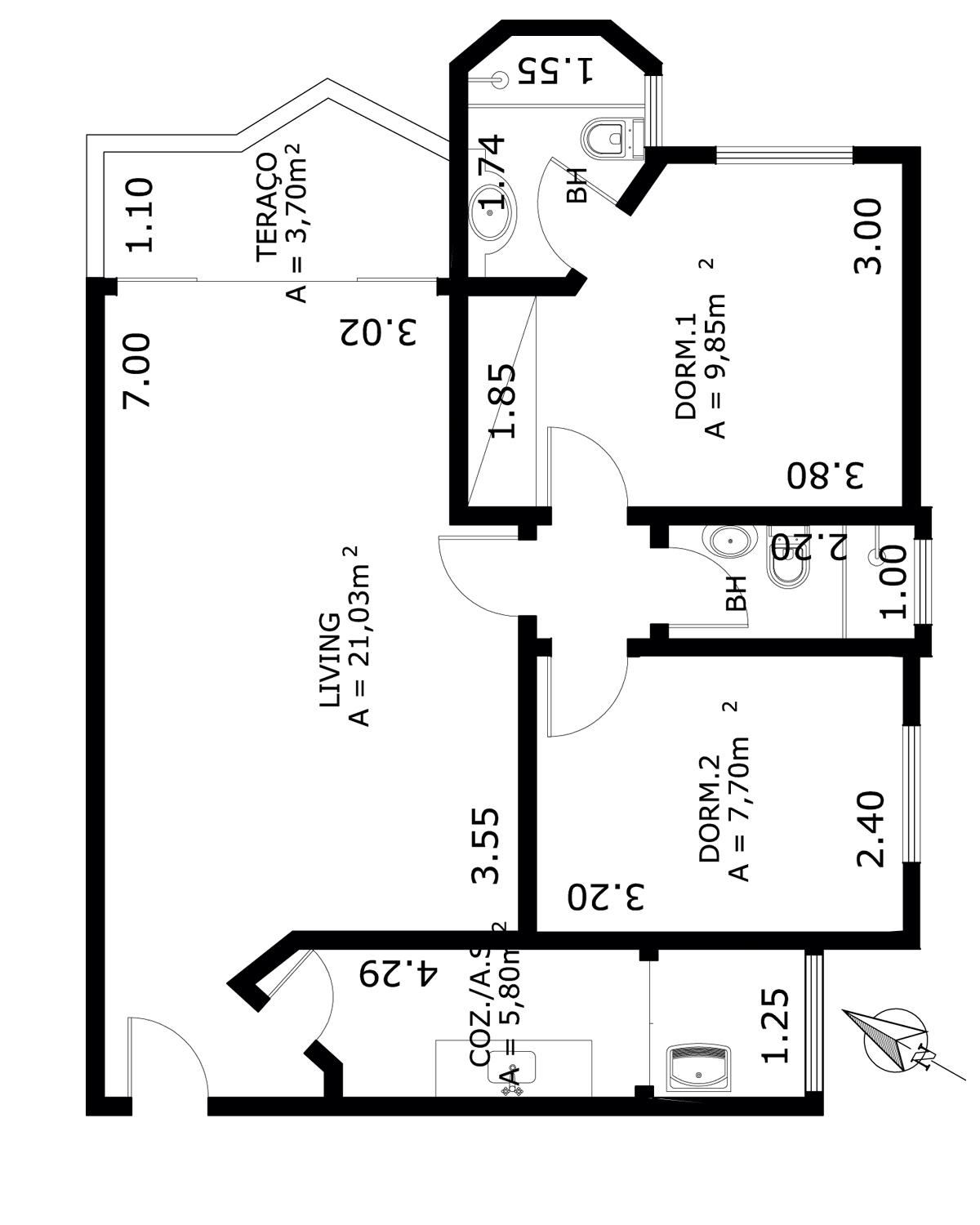 Apartamento à venda com 2 quartos, 64m² - Foto 8