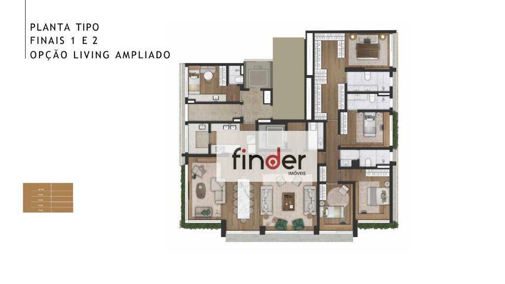 Apartamento à venda com 4 quartos, 225m² - Foto 44