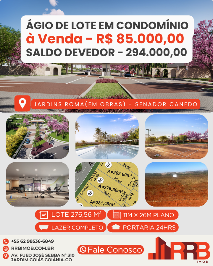Terreno à venda, 276m² - Foto 1