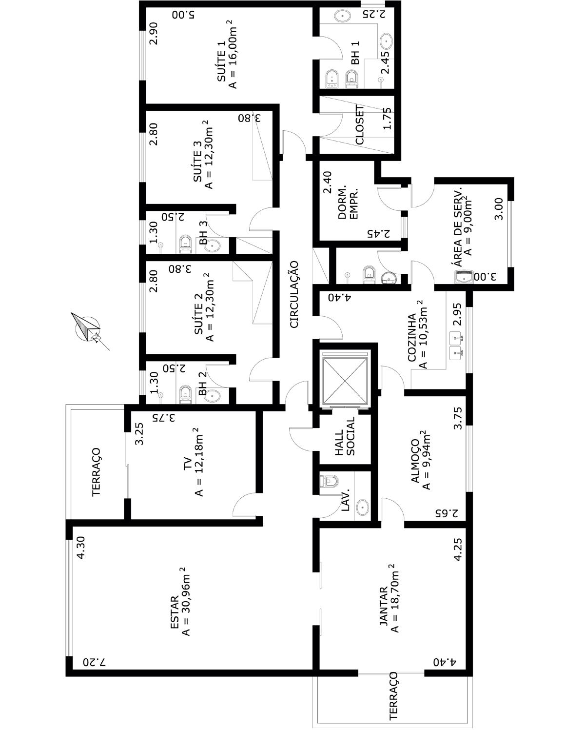 Apartamento à venda com 3 quartos, 110m² - Foto 4