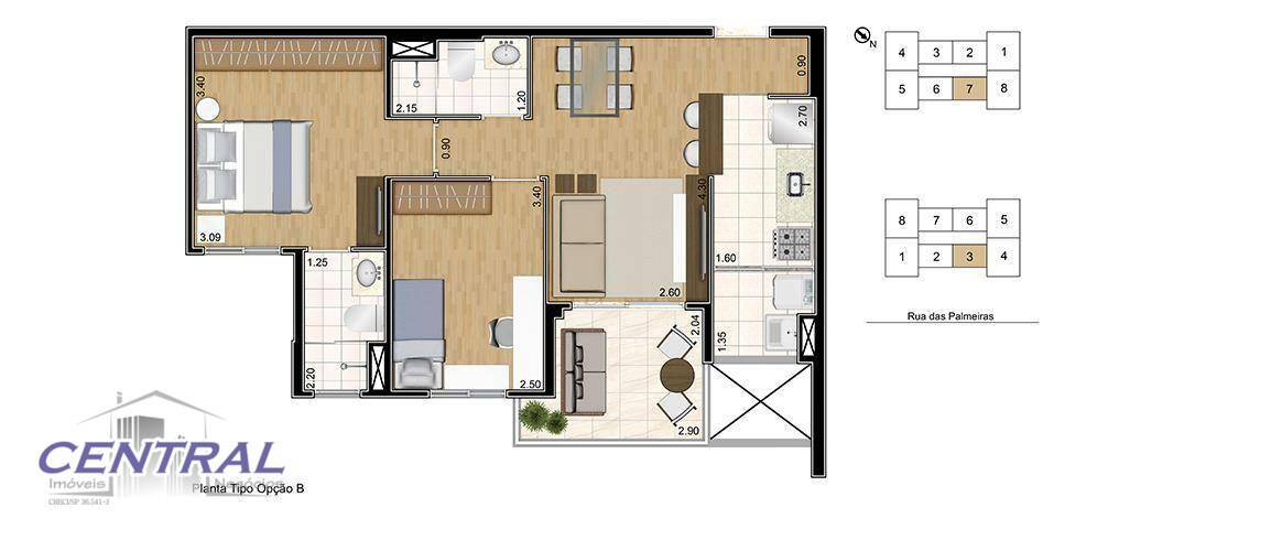 Apartamento à venda com 3 quartos, 82m² - Foto 59