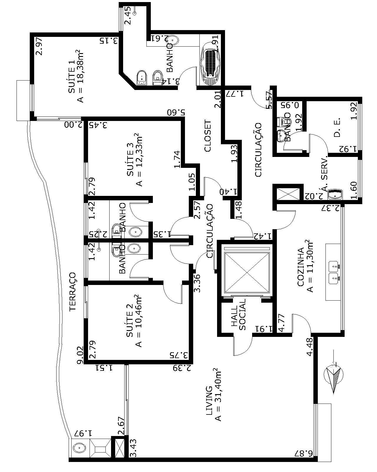 Apartamento à venda com 3 quartos, 156m² - Foto 10