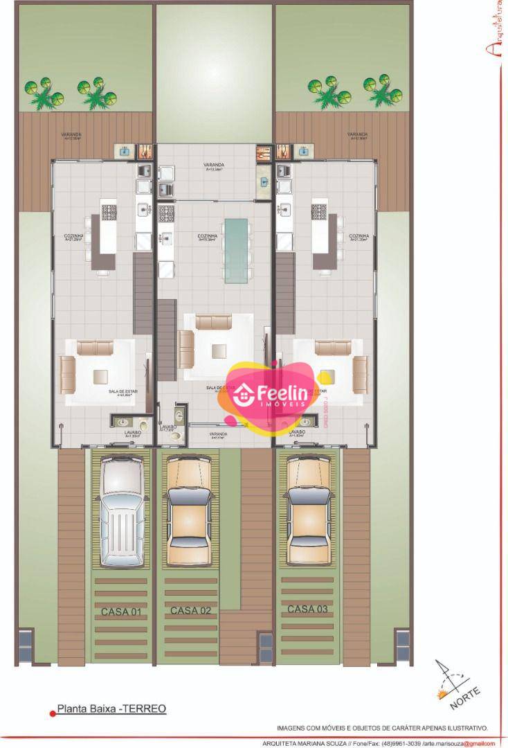 Casa à venda com 3 quartos, 134m² - Foto 2