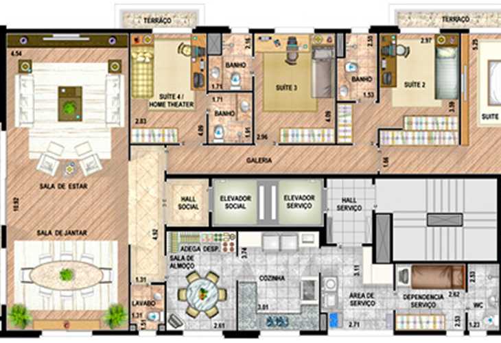 Apartamento à venda com 4 quartos, 417m² - Foto 6