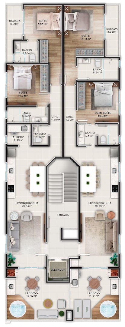 Cobertura à venda com 2 quartos, 101m² - Foto 16