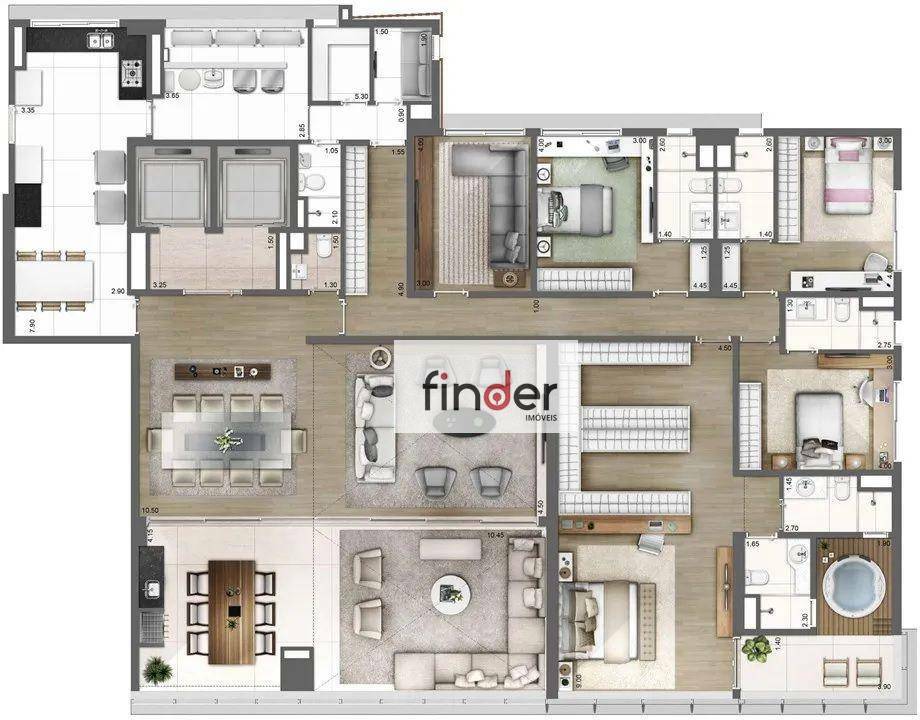 Apartamento à venda com 3 quartos, 275m² - Foto 58