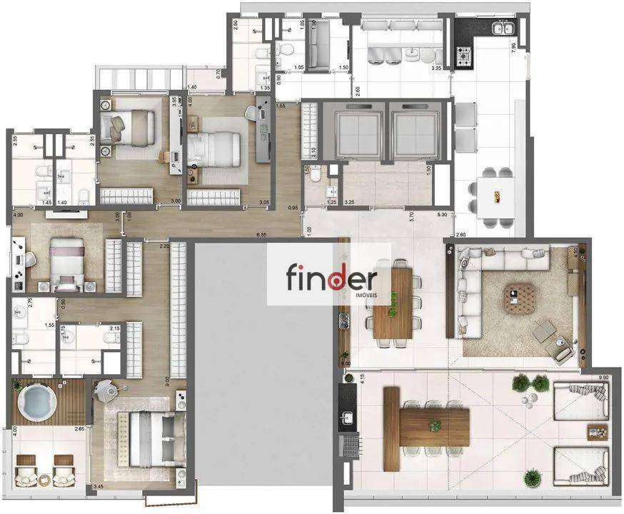 Apartamento à venda com 3 quartos, 275m² - Foto 55