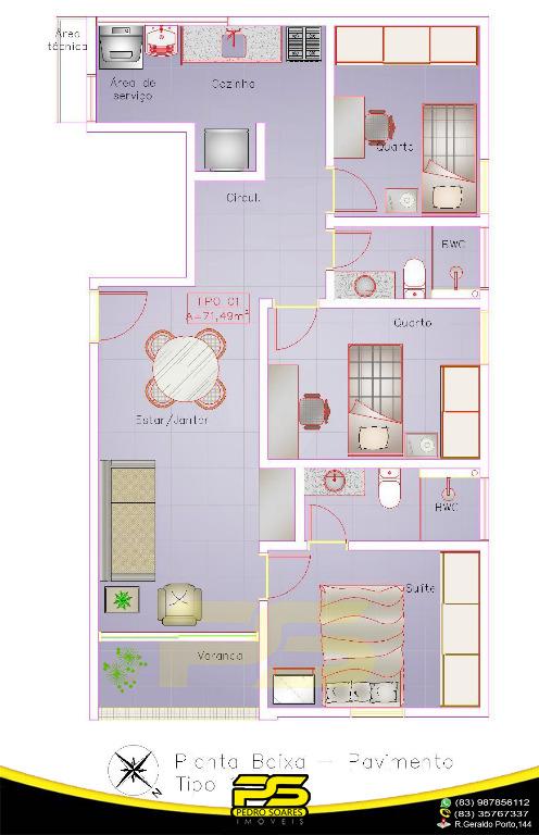 Apartamento à venda com 2 quartos, 53m² - Foto 13