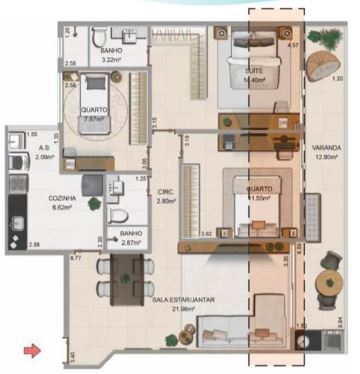 Apartamento à venda com 3 quartos, 8824m² - Foto 11