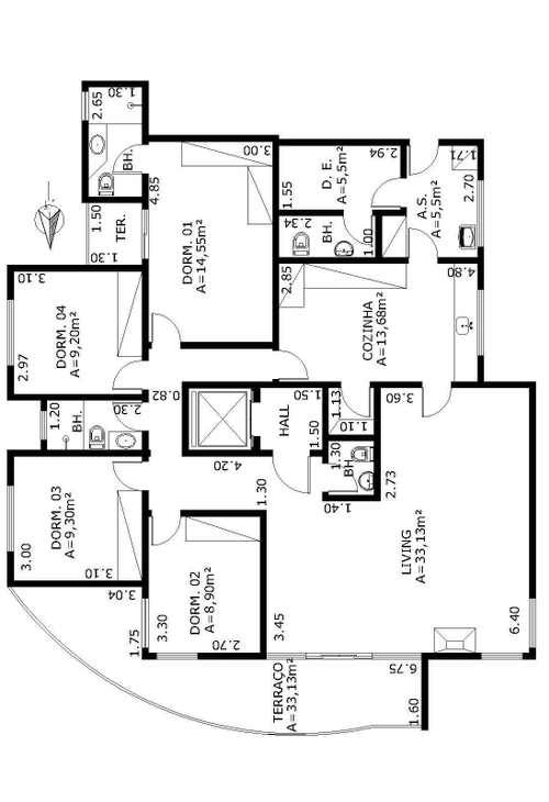 Apartamento à venda com 4 quartos, 150m² - Foto 6