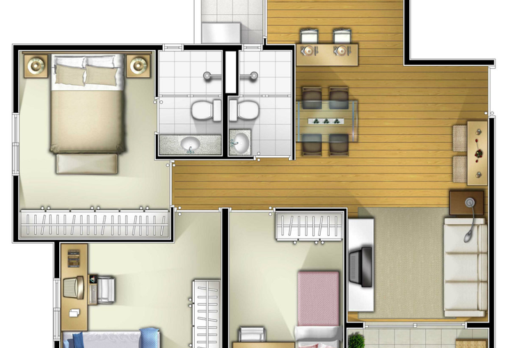 Apartamento à venda com 3 quartos, 50m² - Foto 7