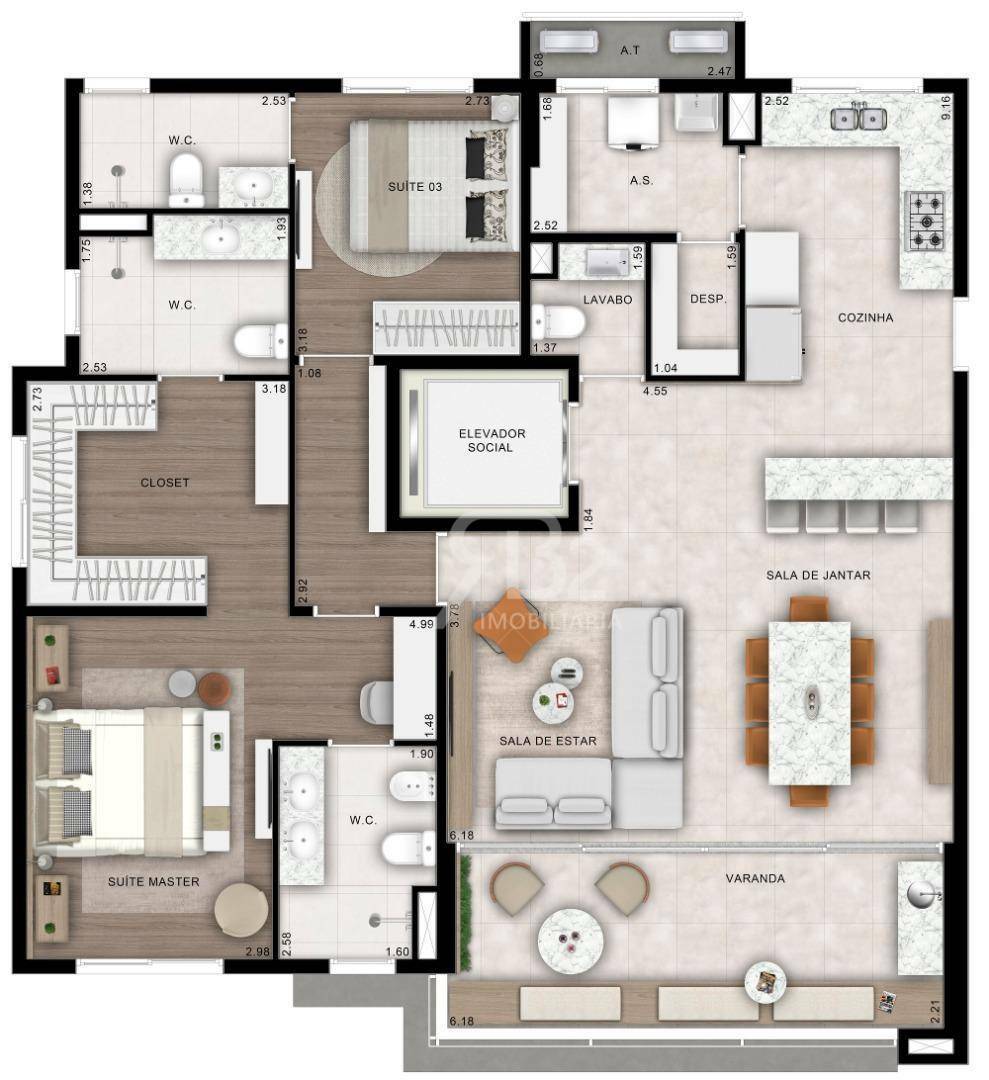 Apartamento à venda com 3 quartos, 129m² - Foto 11