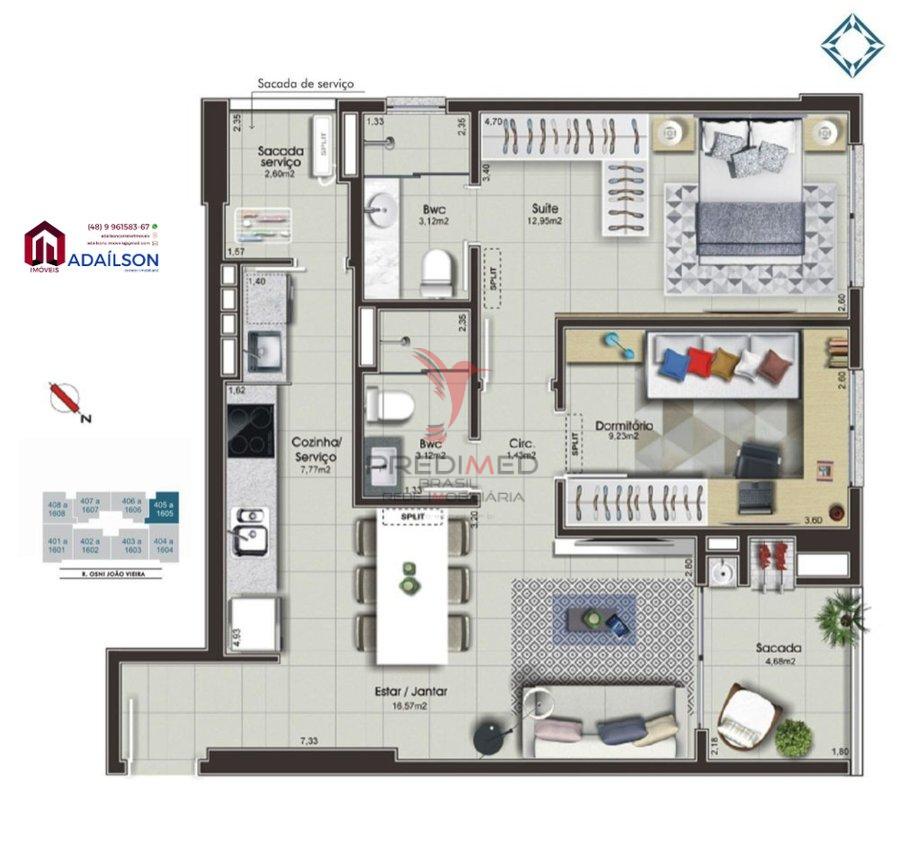 Apartamento à venda com 2 quartos, 80m² - Foto 19