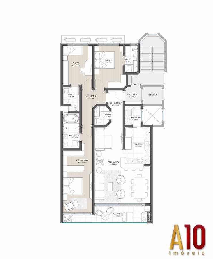 Apartamento à venda com 3 quartos, 133m² - Foto 31