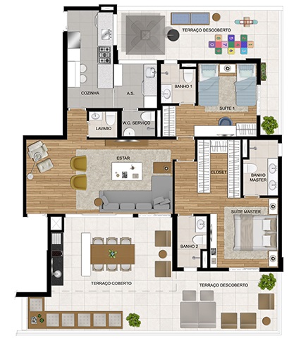 Apartamento à venda com 2 quartos, 120m² - Foto 2