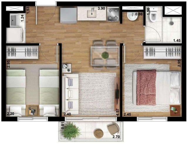 Apartamento à venda com 2 quartos, 36m² - Foto 19