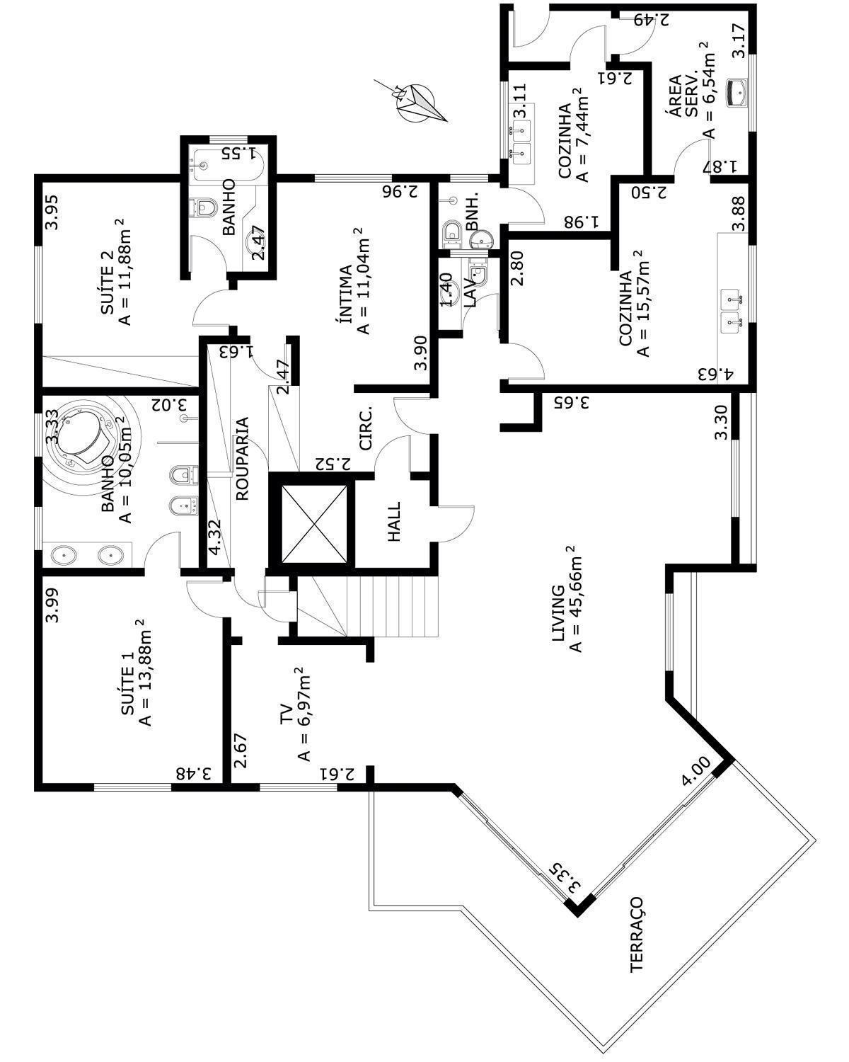 Apartamento à venda com 4 quartos, 205m² - Foto 2